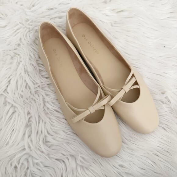 DEE OCLEPPO | Dixon Ballerinas Ballet Flats Bow Mary Jane Nude Blush | Size 8.5 - Picture 6 of 11